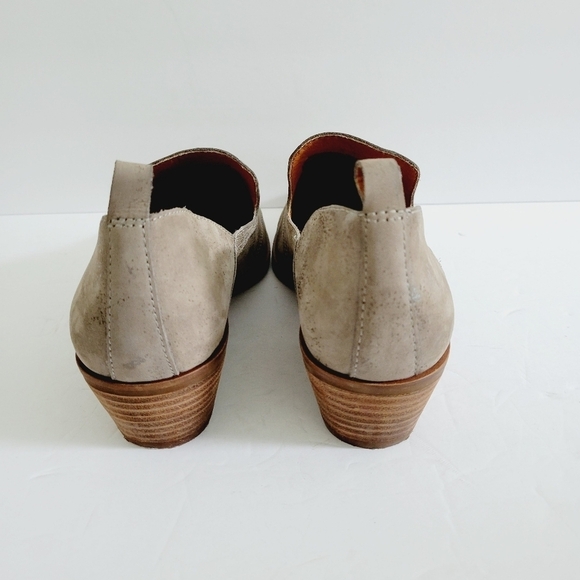 NEW Lucky Brand Victorey Gray Leather Booties Size 7.5 M - Picture 5 of 6